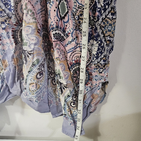 Blue Rain Bohemian Paisley Kimono Cardigan! - Picture 4 of 5